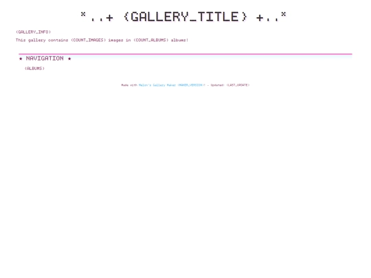 vtuber page/wallpaper gallery/MelonGallery/templates screenshot
