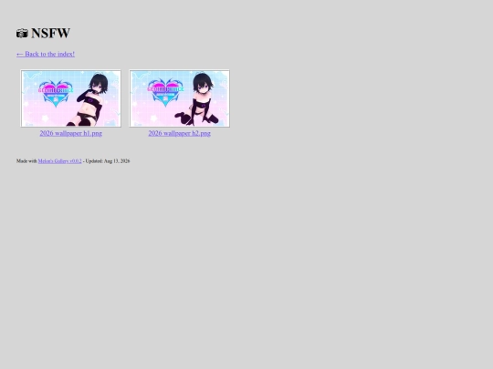 vtuber page/wallpaper gallery/nsfw screenshot