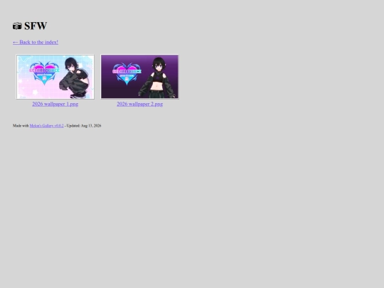 vtuber page/wallpaper gallery/sfw screenshot