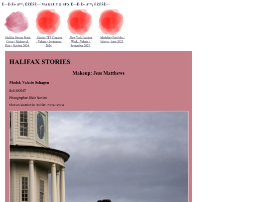 makeup-portfolio screenshot