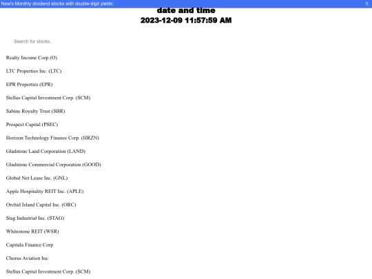 index screenshot