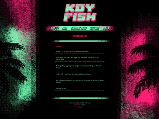 journal/microblog screenshot