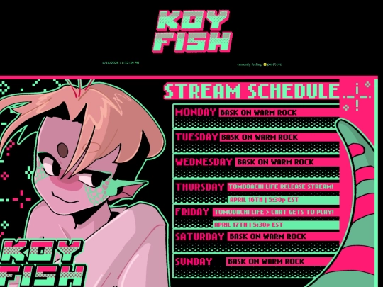 schedule screenshot