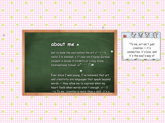 aboutme screenshot