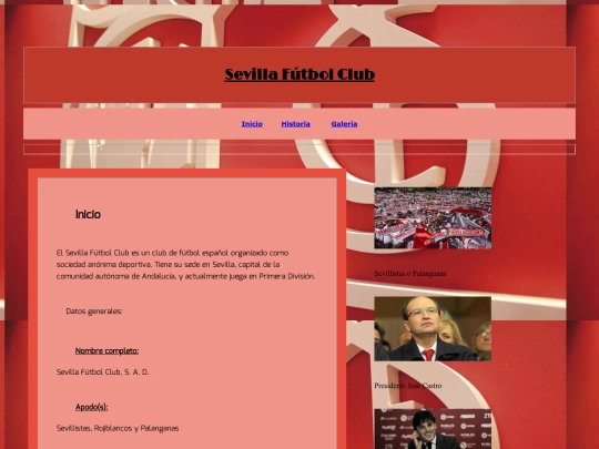 sevillafutbolclub/hojadeestilos/nuestraweb screenshot