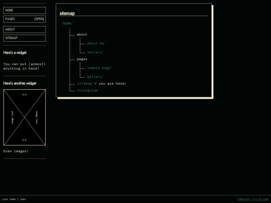 sitemap screenshot