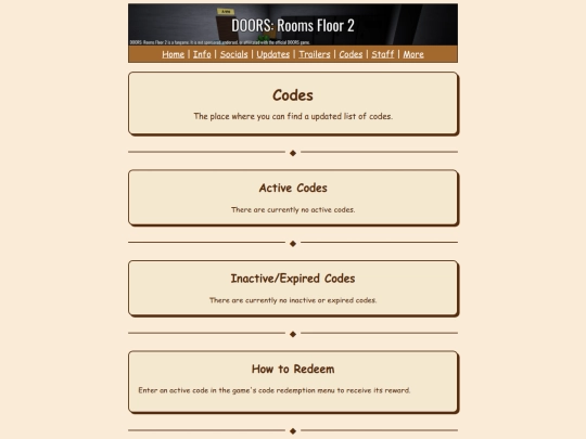 Codes screenshot