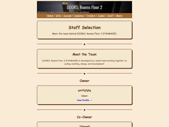 StaffSelection screenshot