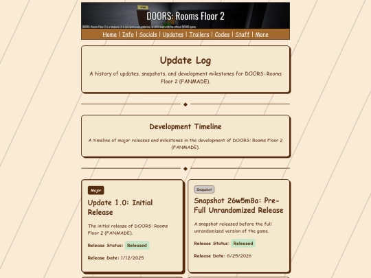 UpdateLog screenshot