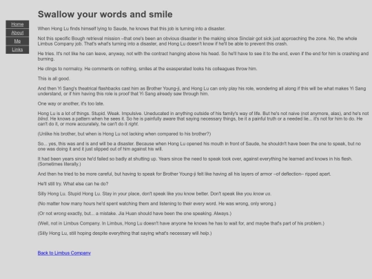 LimbusCompany/SwallowYourWordsAndSmile screenshot