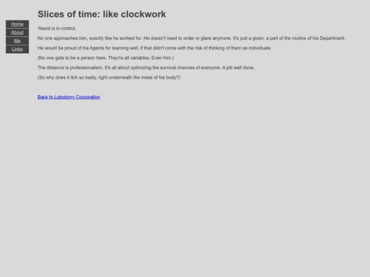 LobotomyCorporation/SlicesOfTimeLikeClockwork screenshot
