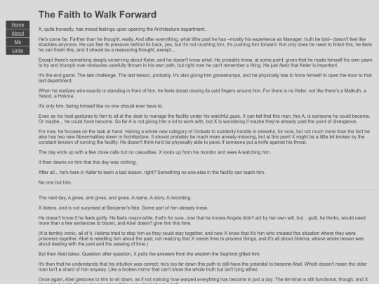 LobotomyCorporation/TheFaithToWalkForward screenshot