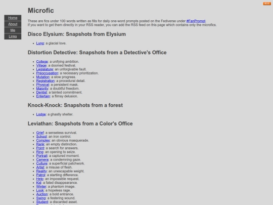 Microfic screenshot