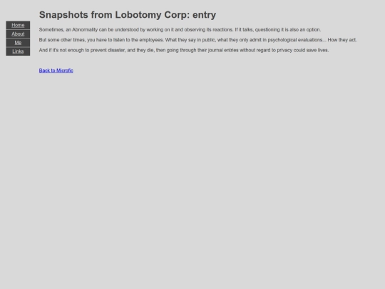 Microfic/LC_Entry screenshot