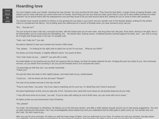 OriginalWork/HoardingLove screenshot