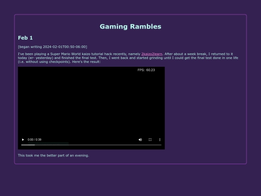 gaming_rambles screenshot