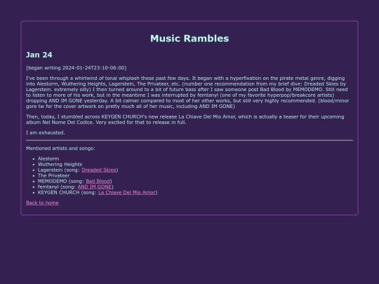 music_rambles screenshot
