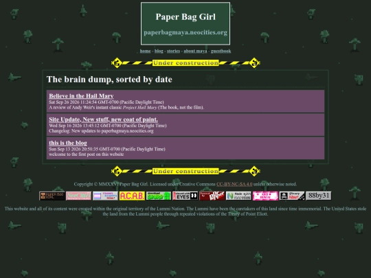 blog screenshot