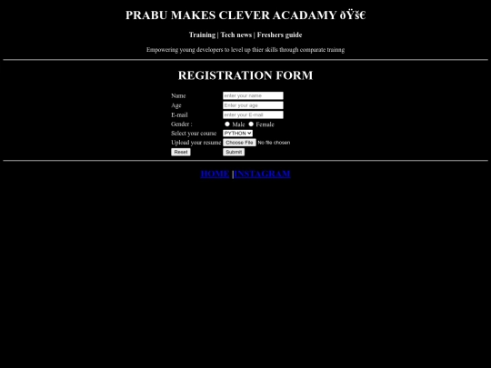 COURSE REGISTRATION/register screenshot