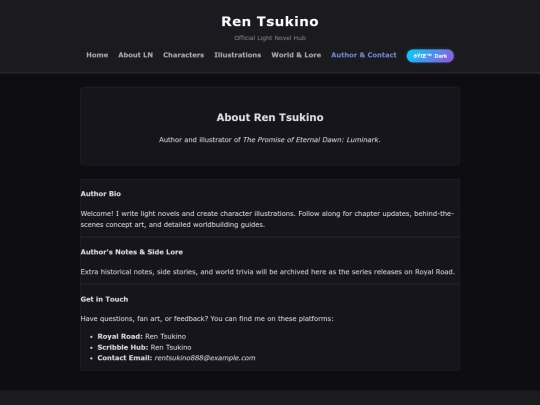 author screenshot