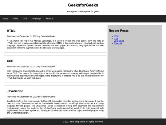 blog screenshot