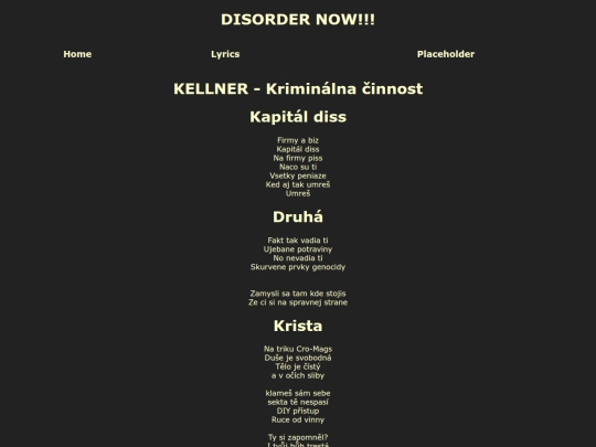 lyrics/kellner_kriminalnacinnost screenshot