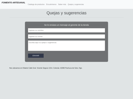 FomentoArt/Quejas screenshot