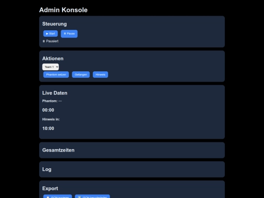admin screenshot