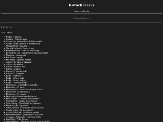 lecturas screenshot