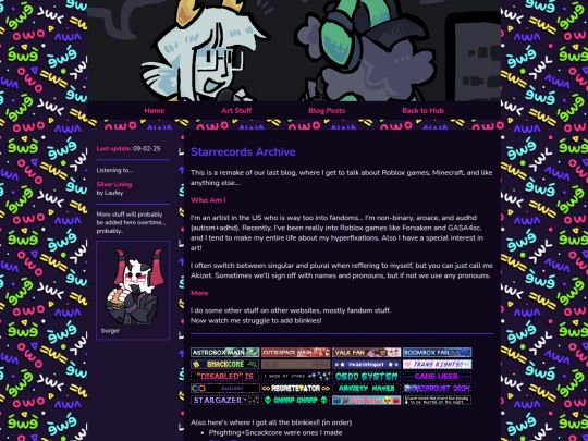 Blog/starhome screenshot