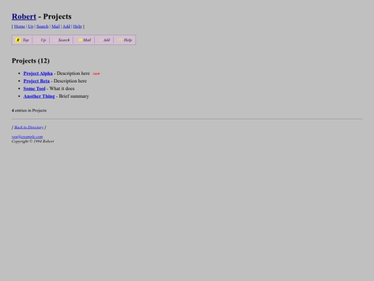 projects screenshot
