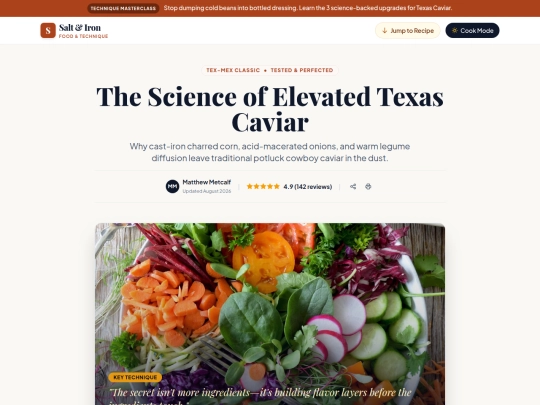 Cast-Iron_Texas_Caviar_Blog___Recipe_App screenshot