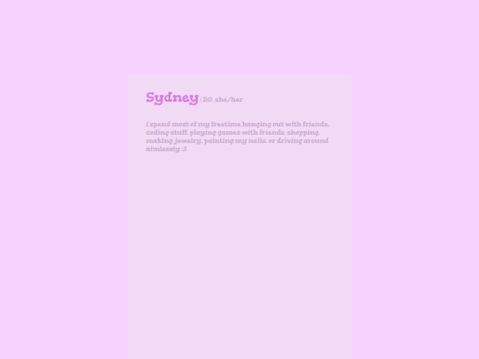 aboutme screenshot