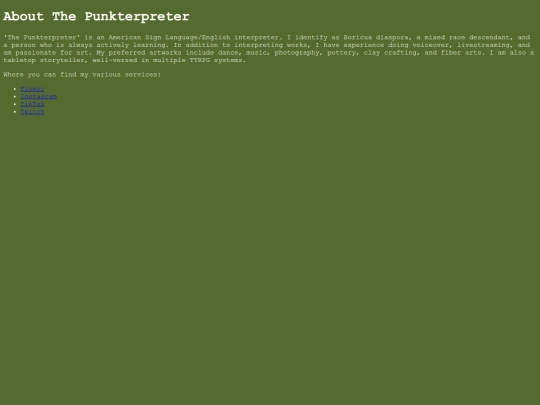 aboutme screenshot