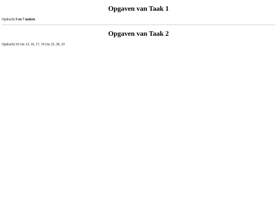 Opgaven screenshot