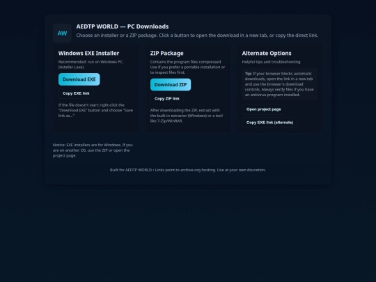aedtpworlddailyprogramsdownload screenshot