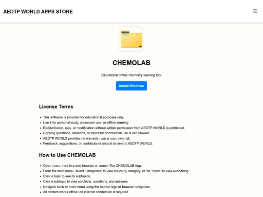 apps/chemolab screenshot