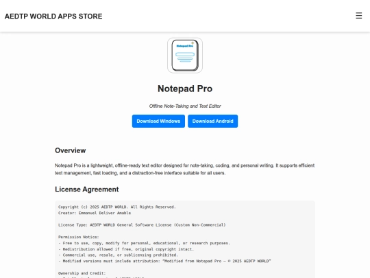 apps/notepadpro screenshot