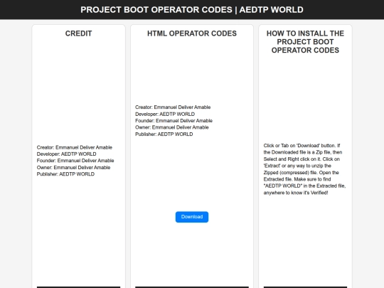 apps/projectboot/codes screenshot