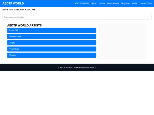 artists screenshot