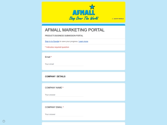 business/afmall/portal screenshot