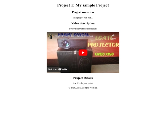 project screenshot