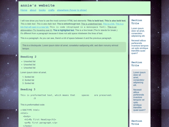 index screenshot