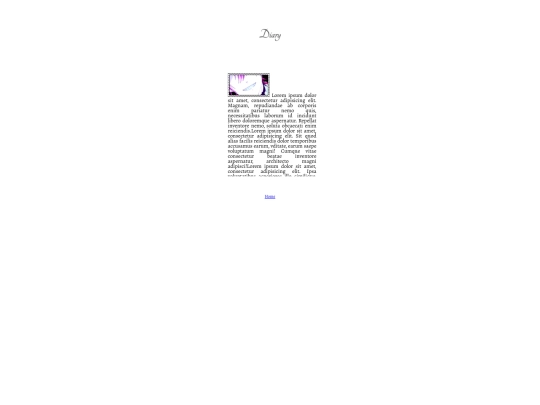 Diary screenshot