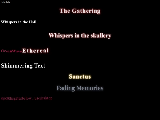 testing screenshot