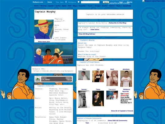myspace screenshot