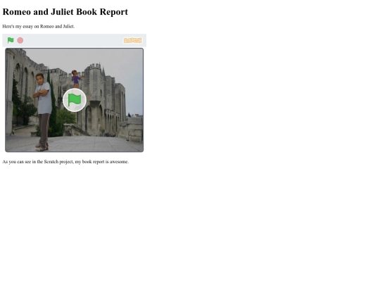 Scratch Project Romeo and Juliet/romeojuliet screenshot