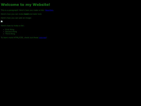 links screenshot