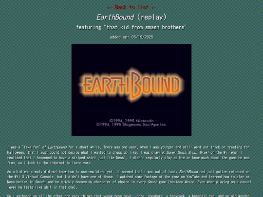 ramble/mini2025/earthbound screenshot