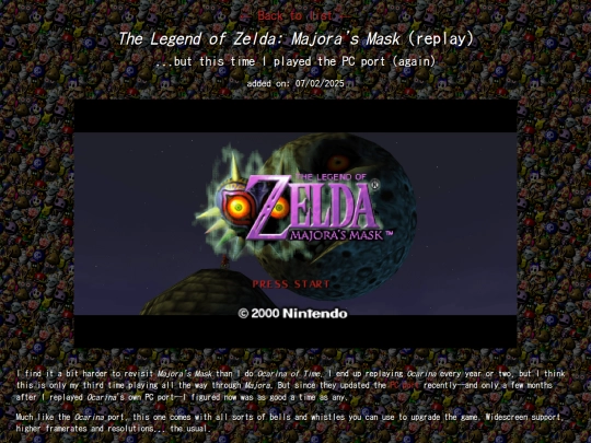 ramble/mini2025/majora screenshot